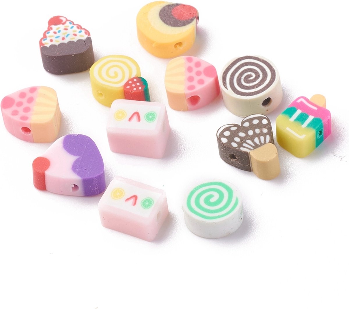 Pop | KATSUKI Polymeer Fimo kralen SNOEP Candy Kawai 100 stuks mix (9-12mm) POP0144|100